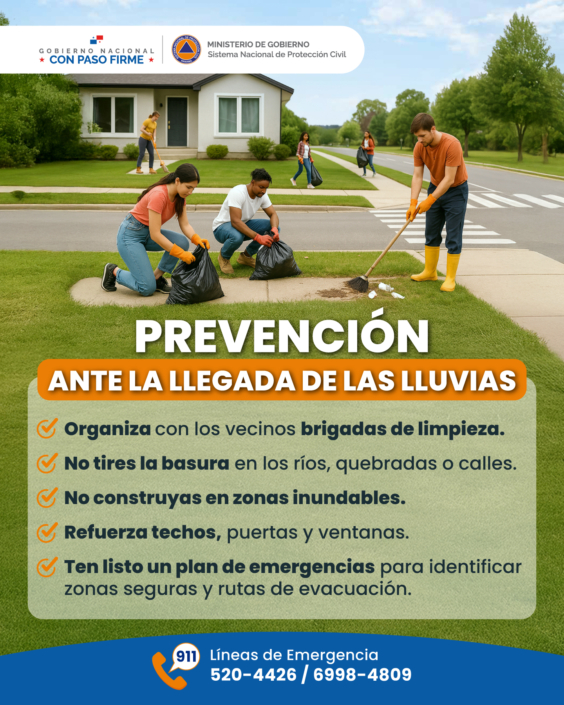 Prevención ante la llegada de las lluvias