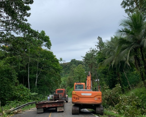 Sinaproc mantiene operativos de respuesta en Bocas del Toro por afectaciones causadas por el mal tiempo