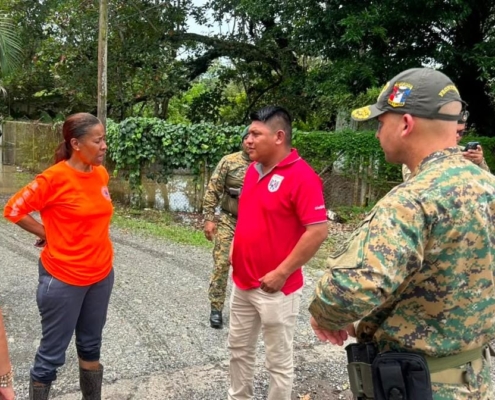 Continúan las acciones interinstitucionales para atender afectaciones en Bocas del Toro