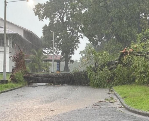 Sinaproc reporta 19 incidentes en cinco provincias tras lluvias y vientos