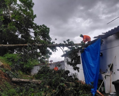 Sinaproc reporta 19 incidentes en cinco provincias tras lluvias y vientos